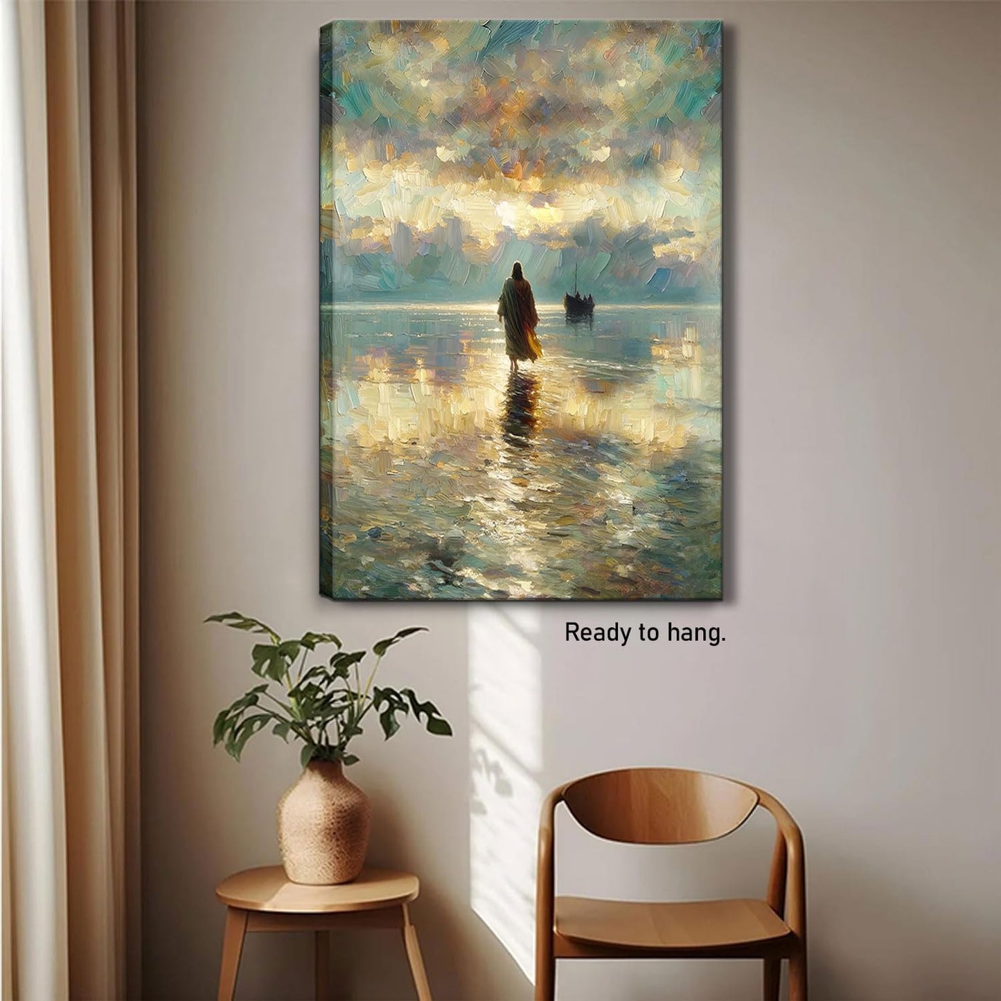 Jesus Walking on Water Wall Art 12x16in