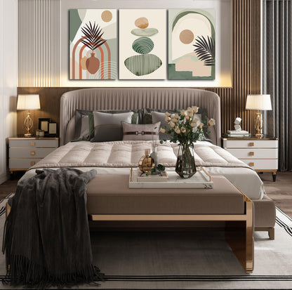 Boho Minimalist Wall Art 3PC 24x36in