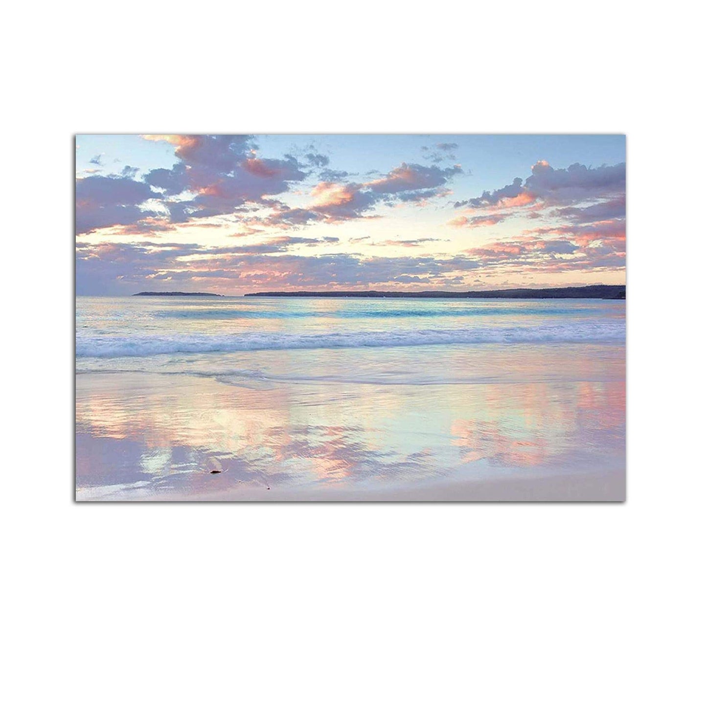 Caribbean Beach Glass Wall Art 24x36in