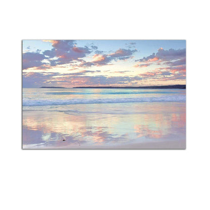 Caribbean Beach Glass Wall Art 24x36in