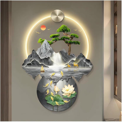 LED Chinese Wall Sculpture Art