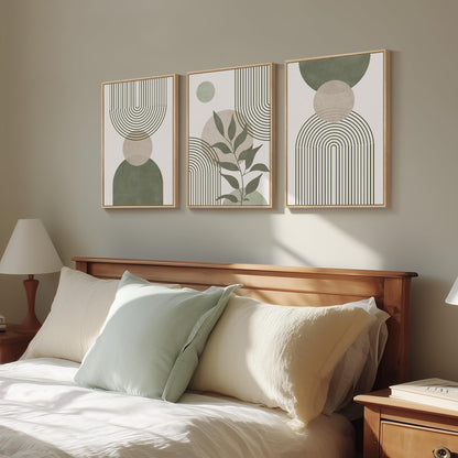 Neutral Abstract Wall Art 2PC