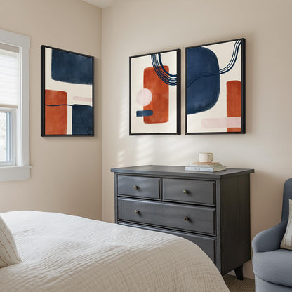 Neutral Abstract Wall Art 2PC