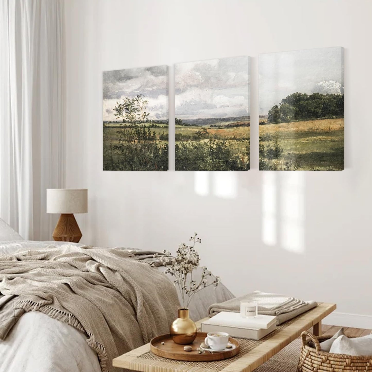 Sage Green Wall Art Set of 3 – 12x16in