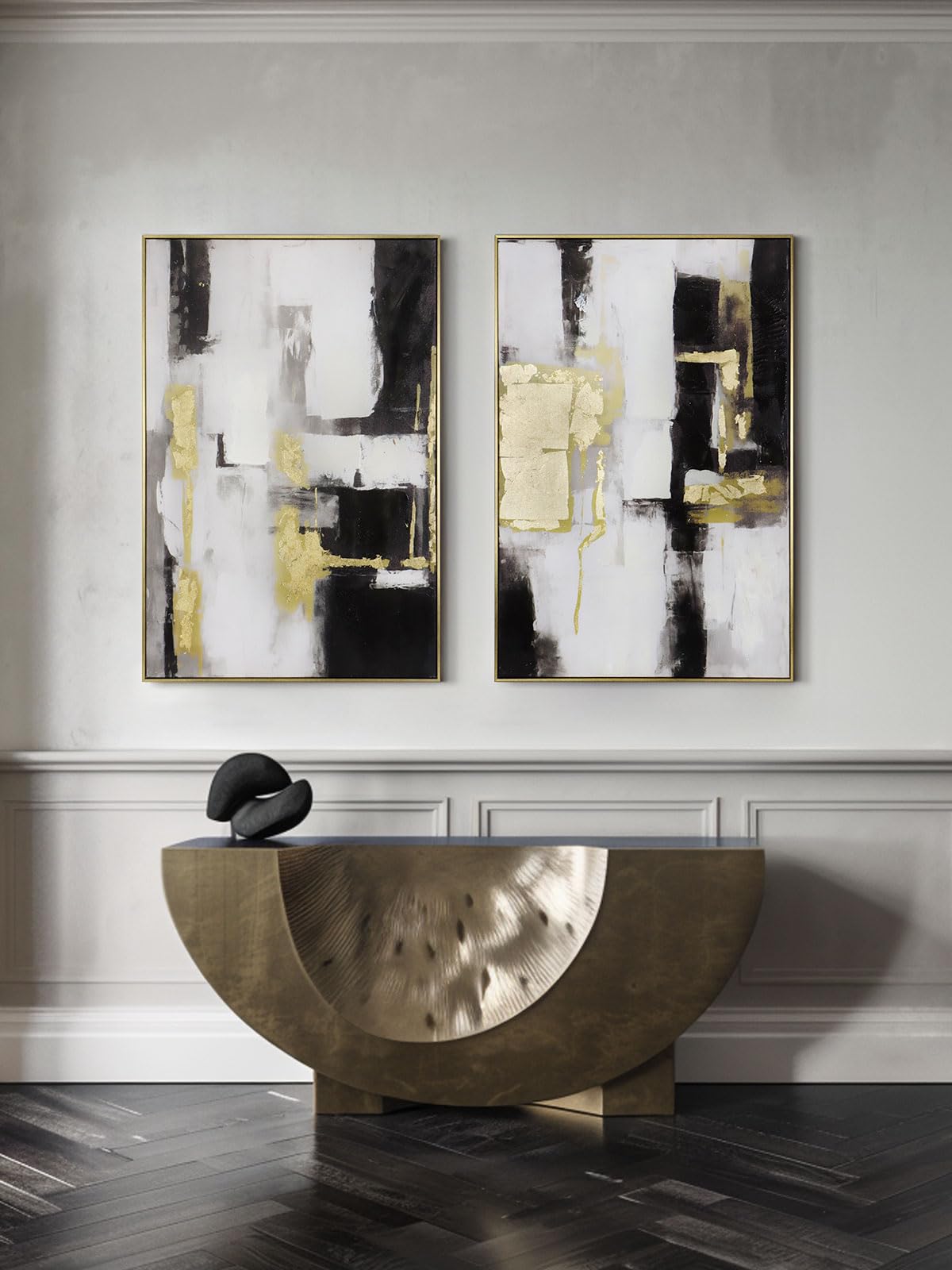 Boho Textured 3D Wall Art 3PC 24x36in