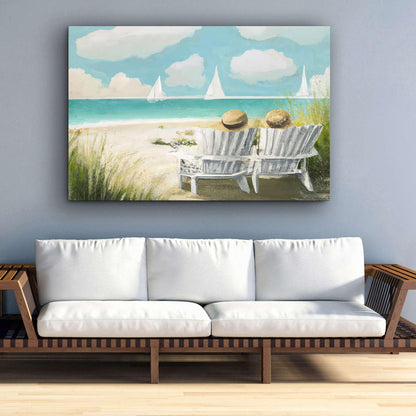 Ship & Moon Canvas Wall Art – 32x48in