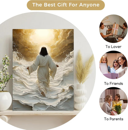 Jesus Walking on Water Wall Art 12x16in