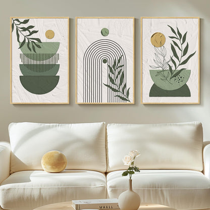 Neutral Abstract Wall Art 2PC