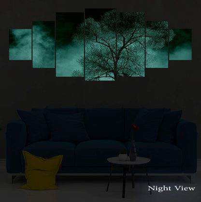 Blue Mountain Lake Wall Art – 7 Panels