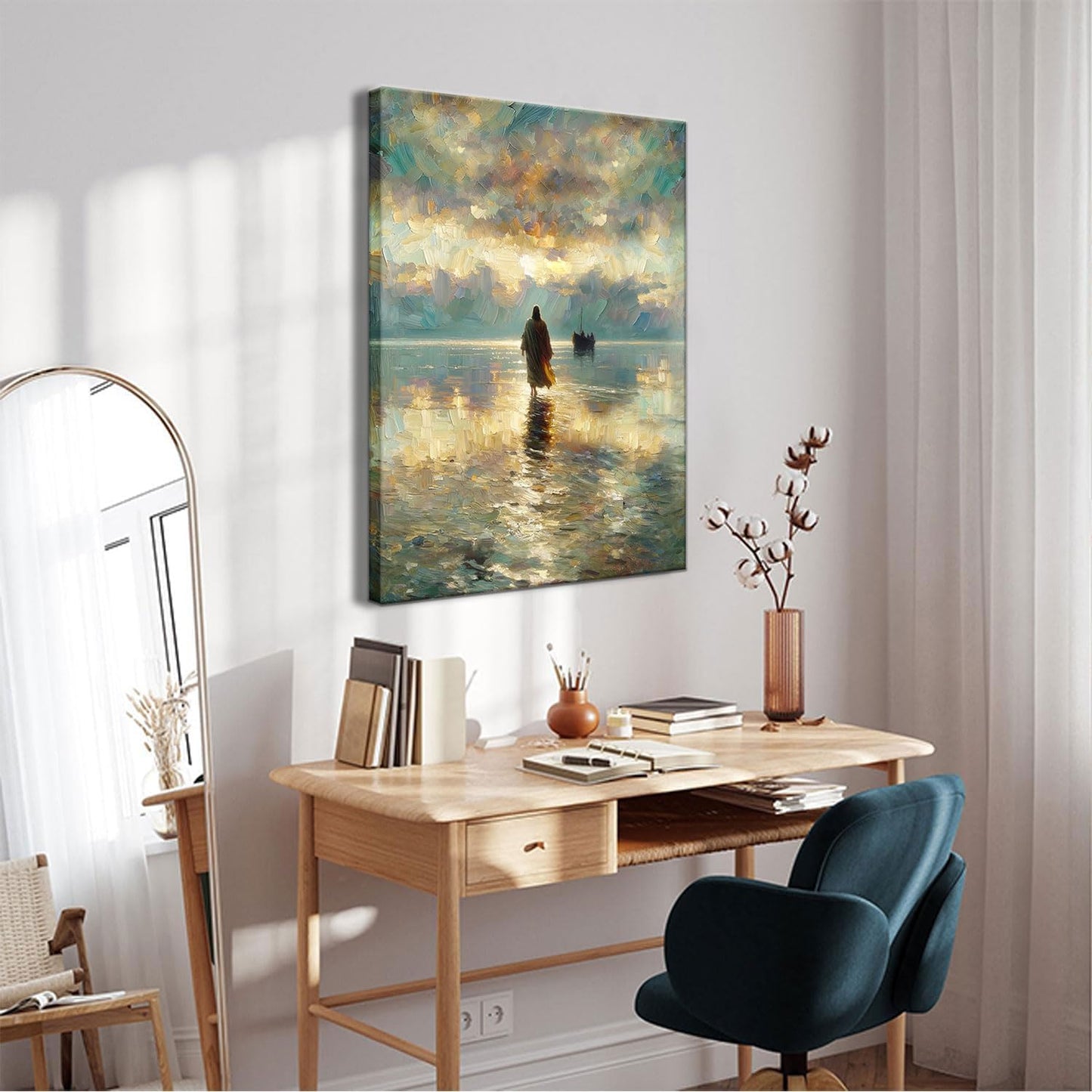 Jesus Walking on Water Wall Art 12x16in