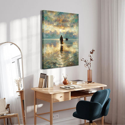 Jesus Walking on Water Wall Art 12x16in