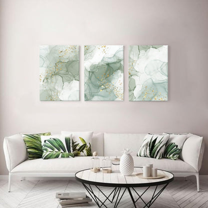 Sage Green Wall Art Set of 3 – 12x16in