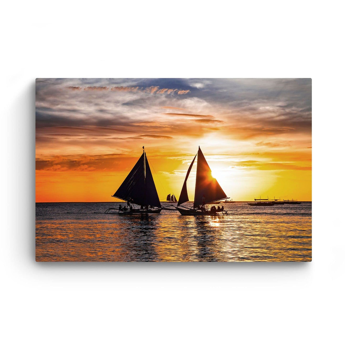 Caribbean Beach Glass Wall Art 24x36in