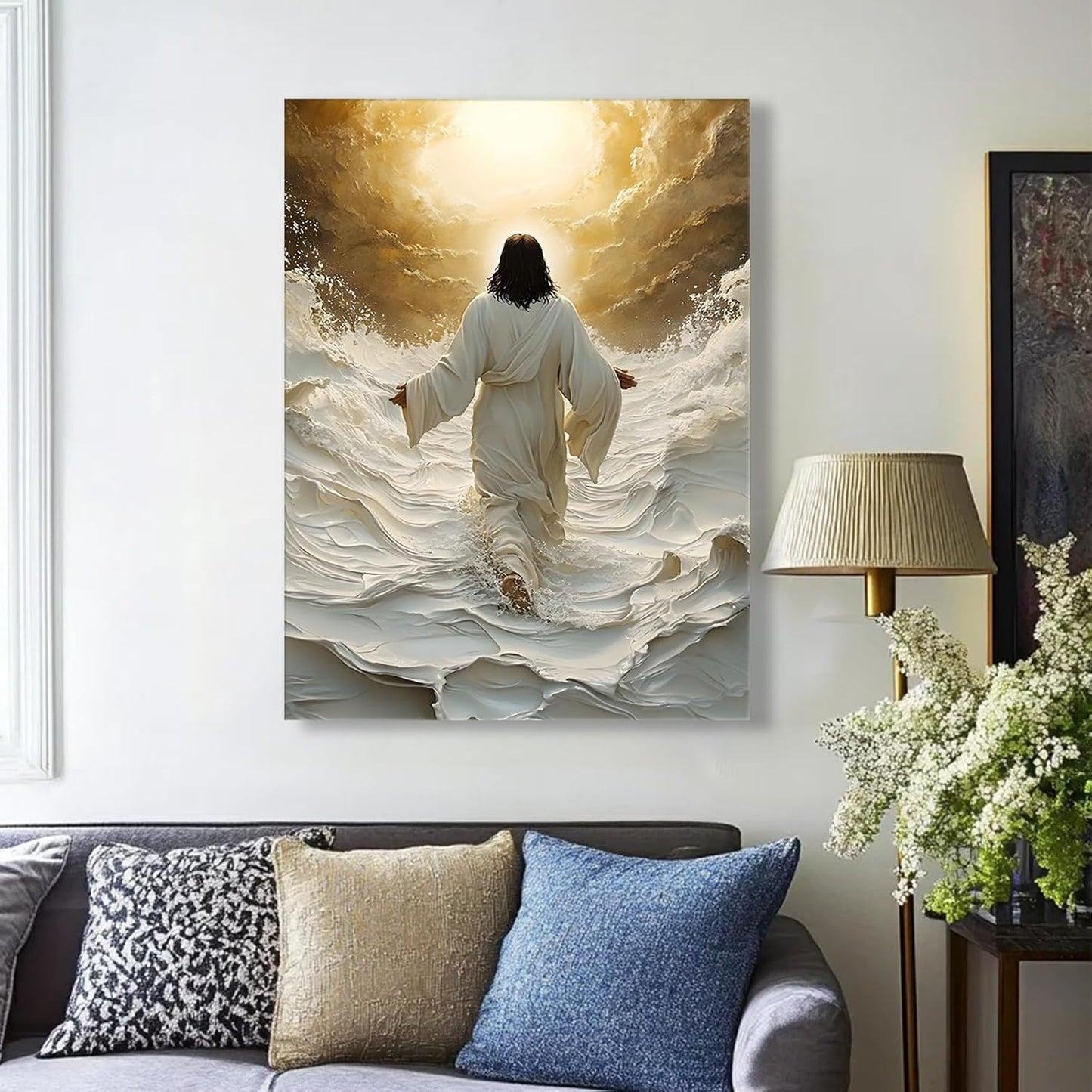 Jesus Walking on Water Wall Art 12x16in