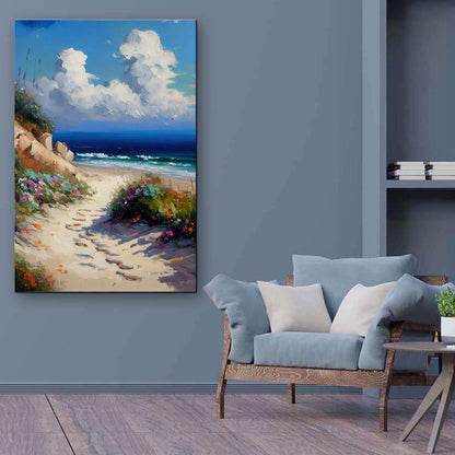 Ship & Moon Canvas Wall Art – 32x48in