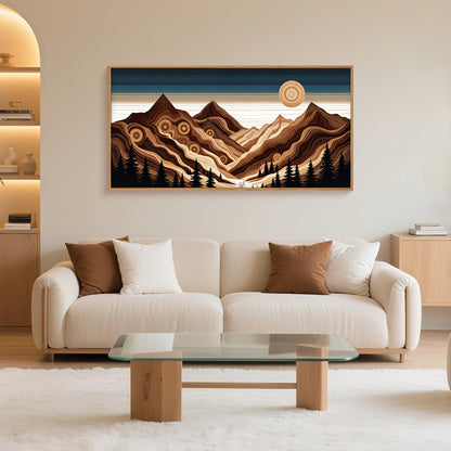 Navy Blue Abstract Wall Art 3PC 24x36in