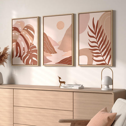Neutral Abstract Wall Art 2PC