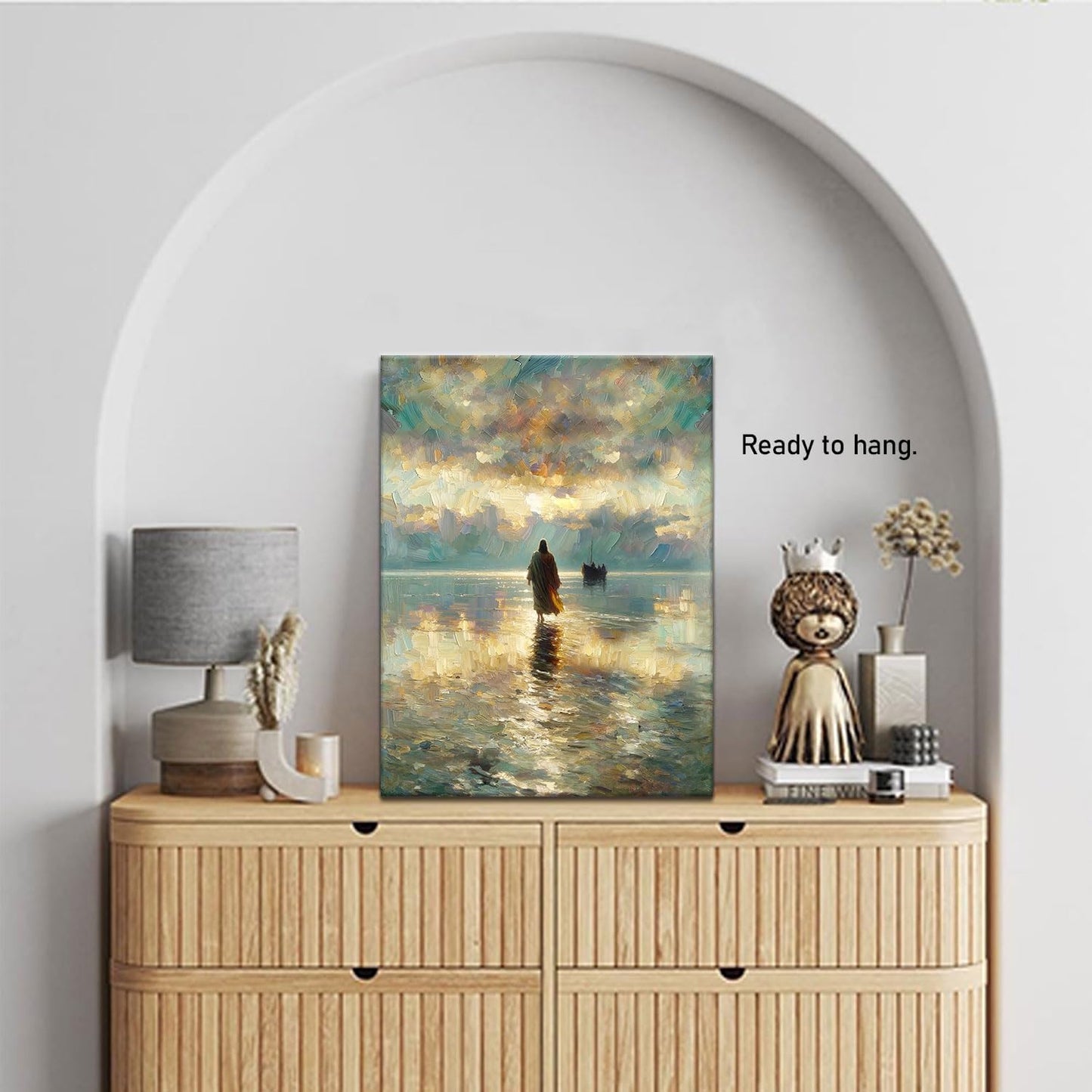 Jesus Walking on Water Wall Art 12x16in