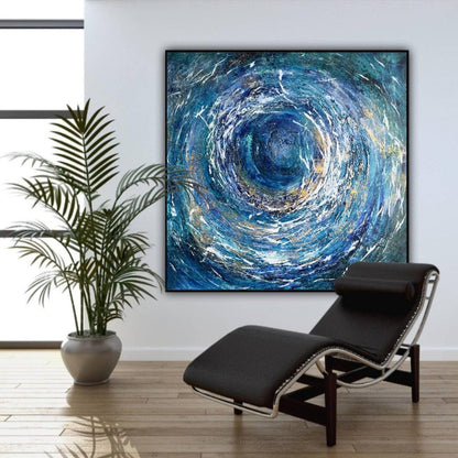 Blue Ocean Wall Art – 72x72in