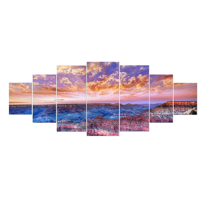 Blue Mountain Lake Wall Art – 7 Panels