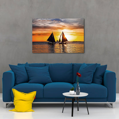 Caribbean Beach Glass Wall Art 24x36in