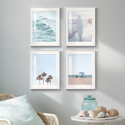 Blue Ocean Beach Wall Art 3PC 24x36in