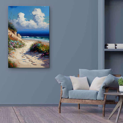 Ship & Moon Canvas Wall Art – 32x48in