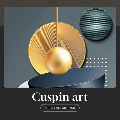 Black & Gold Abstract Art 3PC