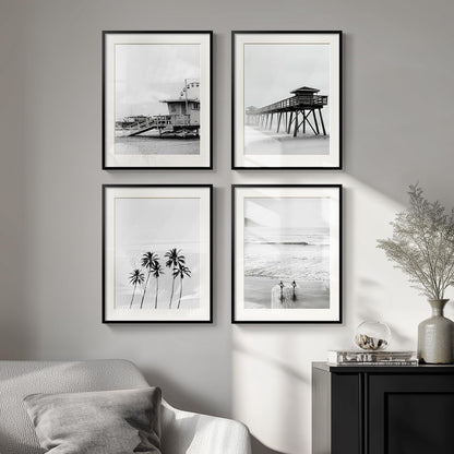 Blue Ocean Beach Wall Art 3PC 24x36in
