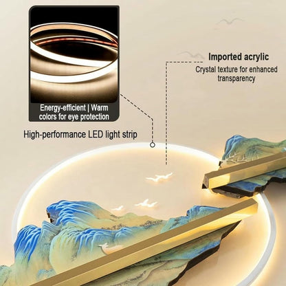 3D LED Wall Clock Art