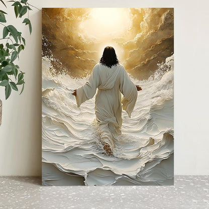 Jesus Walking on Water Wall Art 12x16in