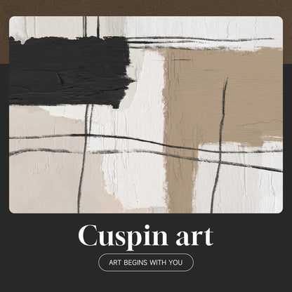 Neutral Abstract Wall Art 3PC 24x36in