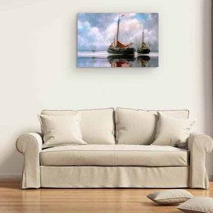 Caribbean Beach Glass Wall Art 24x36in