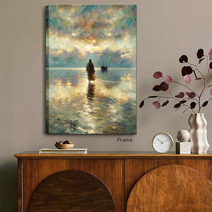 Jesus Walking on Water Wall Art 12x16in