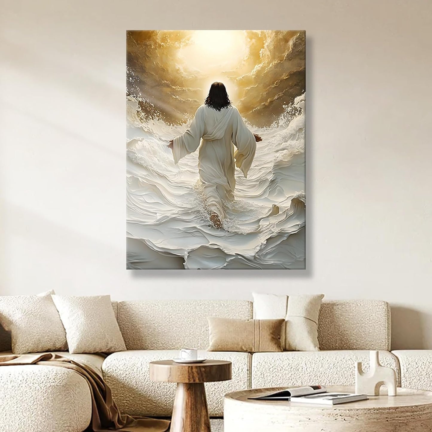 Jesus Walking on Water Wall Art 12x16in