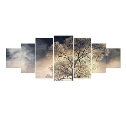 Blue Mountain Lake Wall Art – 7 Panels
