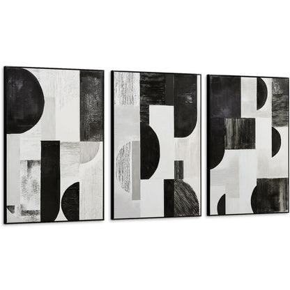 Boho Textured 3D Wall Art 3PC 24x36in