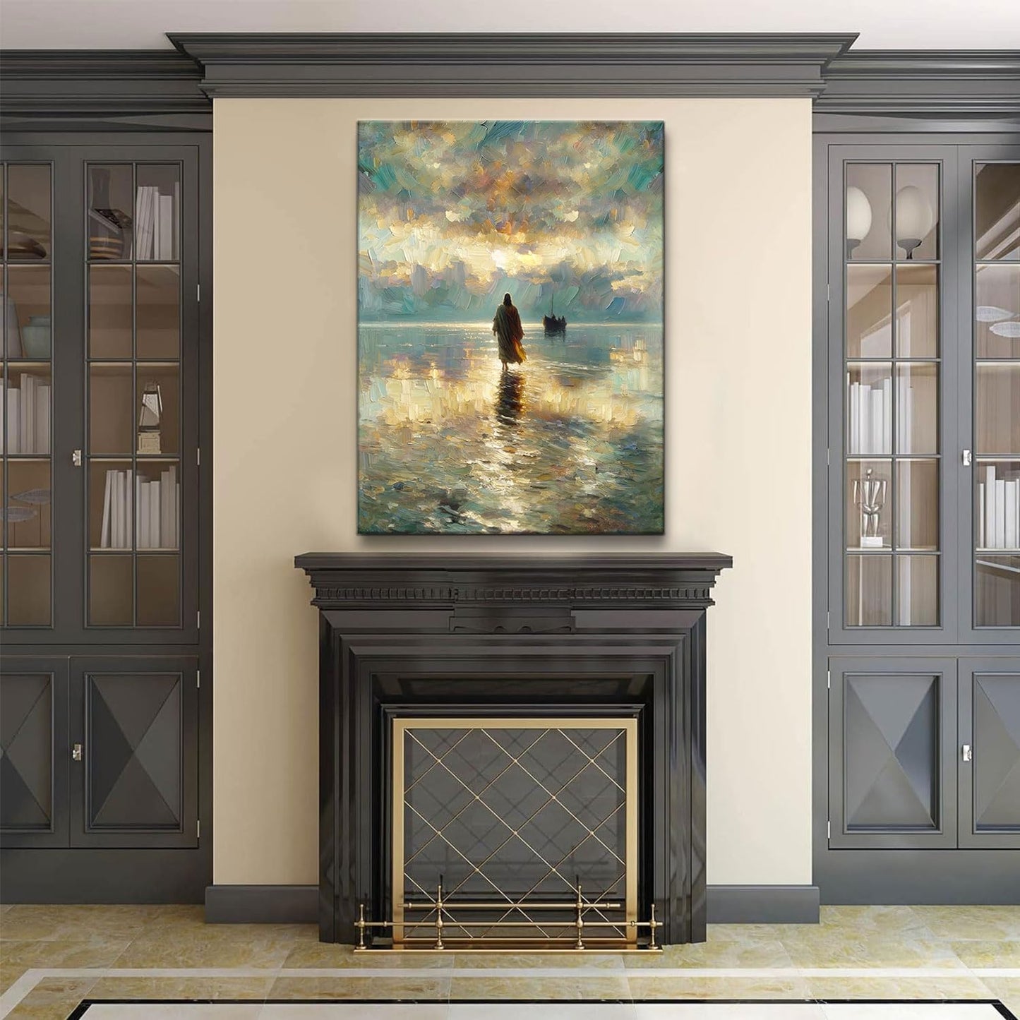 Jesus Walking on Water Wall Art 12x16in