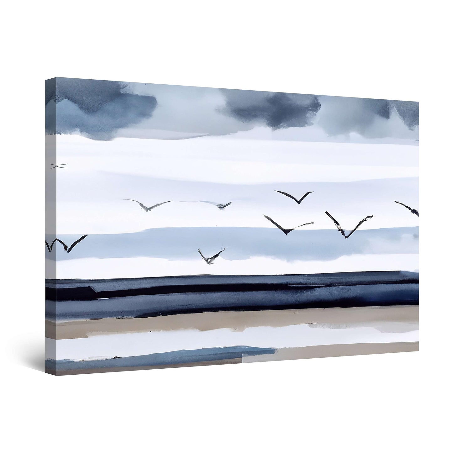 Ship & Moon Canvas Wall Art – 32x48in