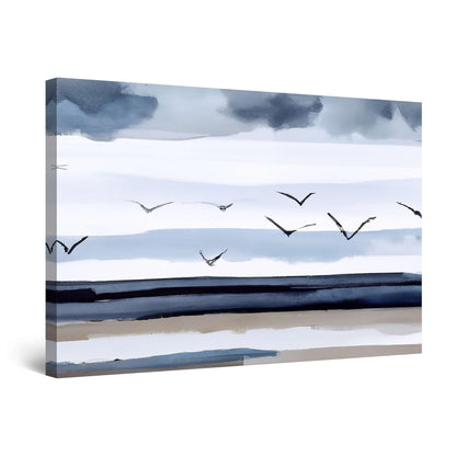 Ship & Moon Canvas Wall Art – 32x48in