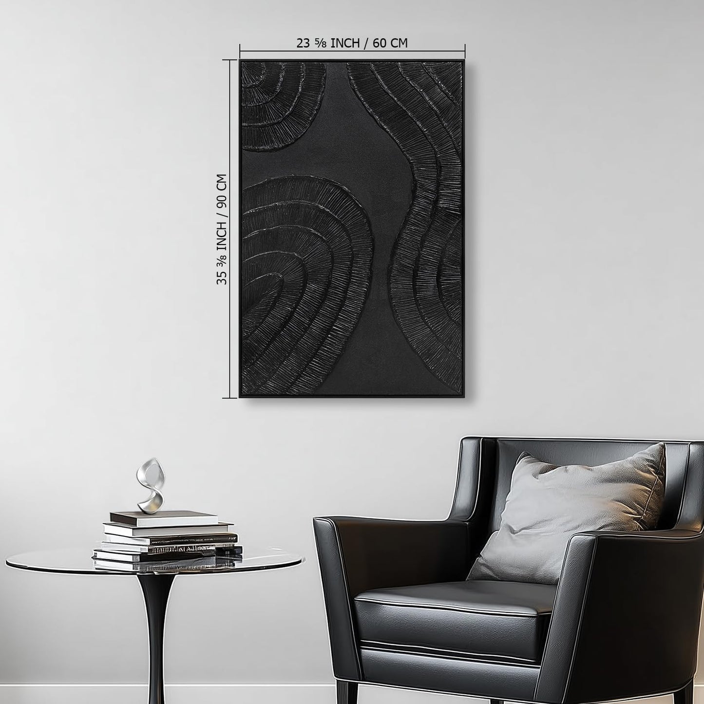 Boho Textured 3D Wall Art 3PC 24x36in