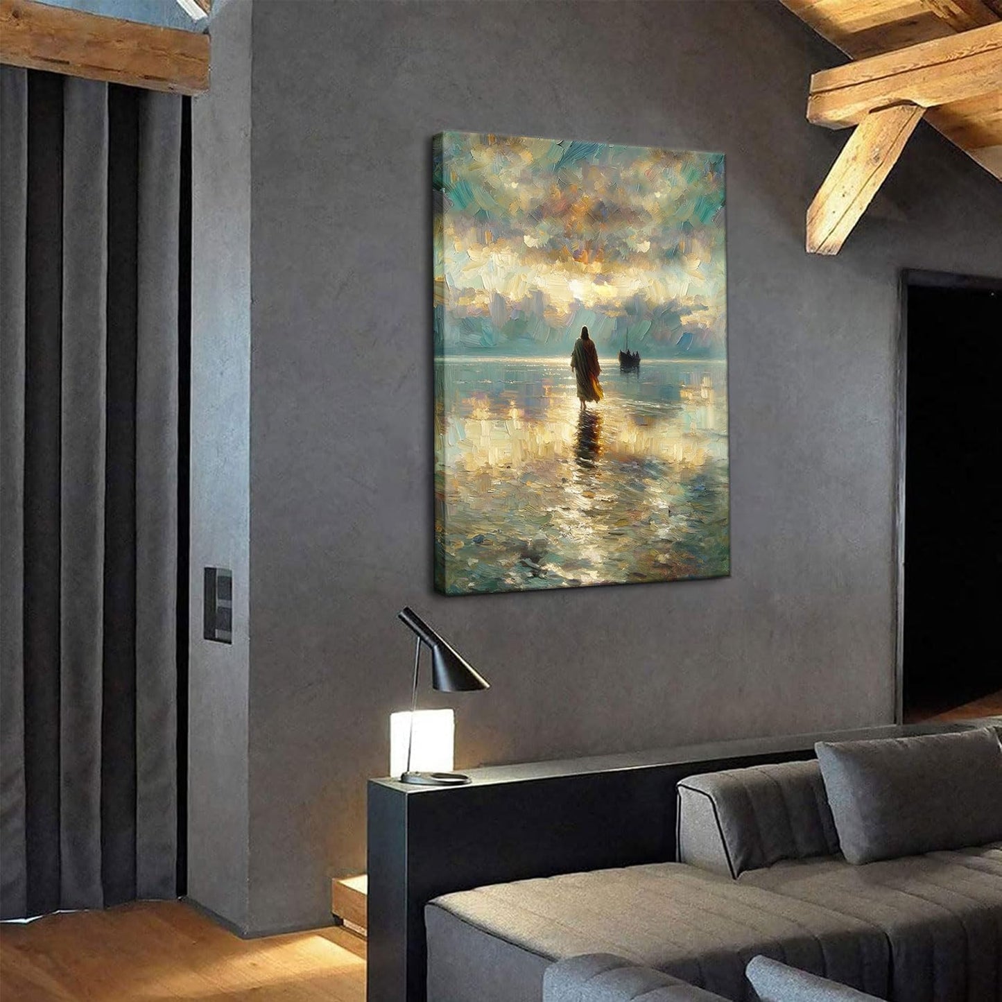 Jesus Walking on Water Wall Art 12x16in