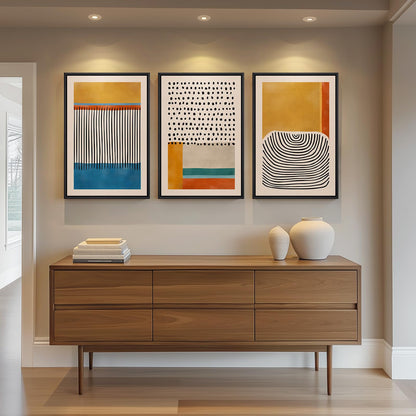 Neutral Abstract Wall Art 2PC