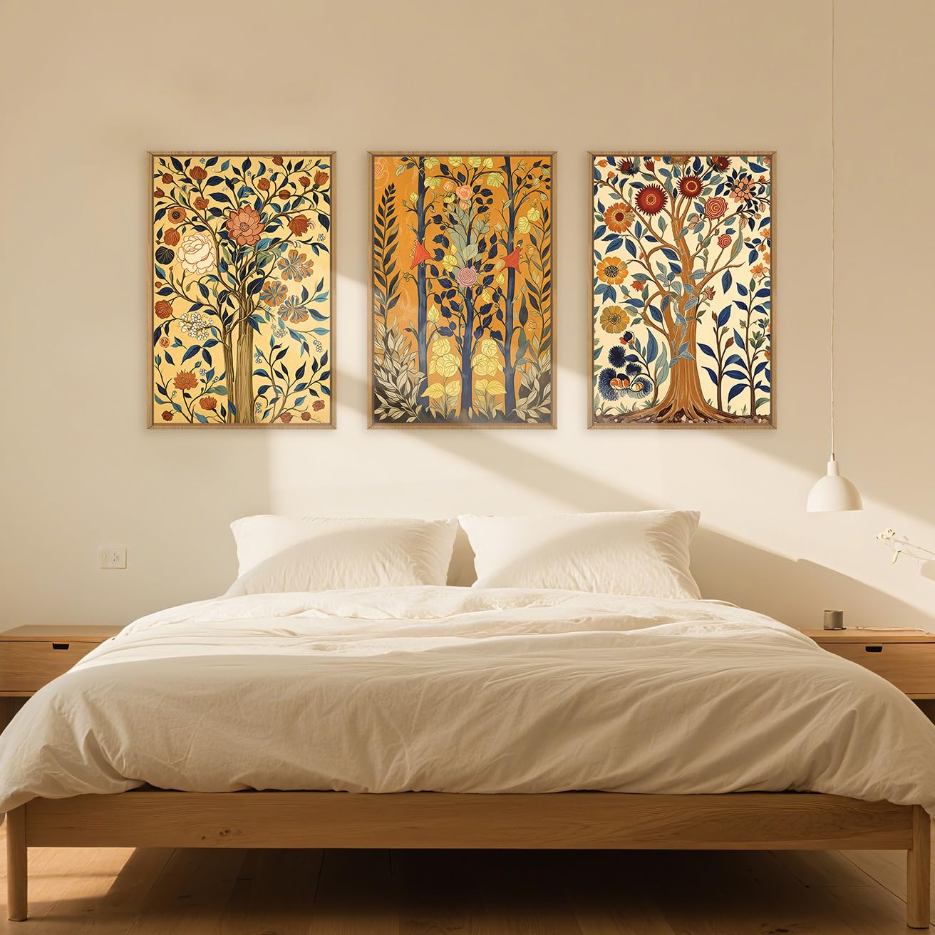 Navy Blue Abstract Wall Art 3PC 24x36in
