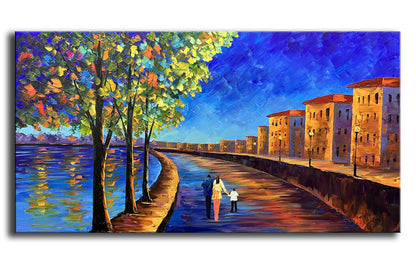 Abstract Tree Landscape Oil Painting 24x36in