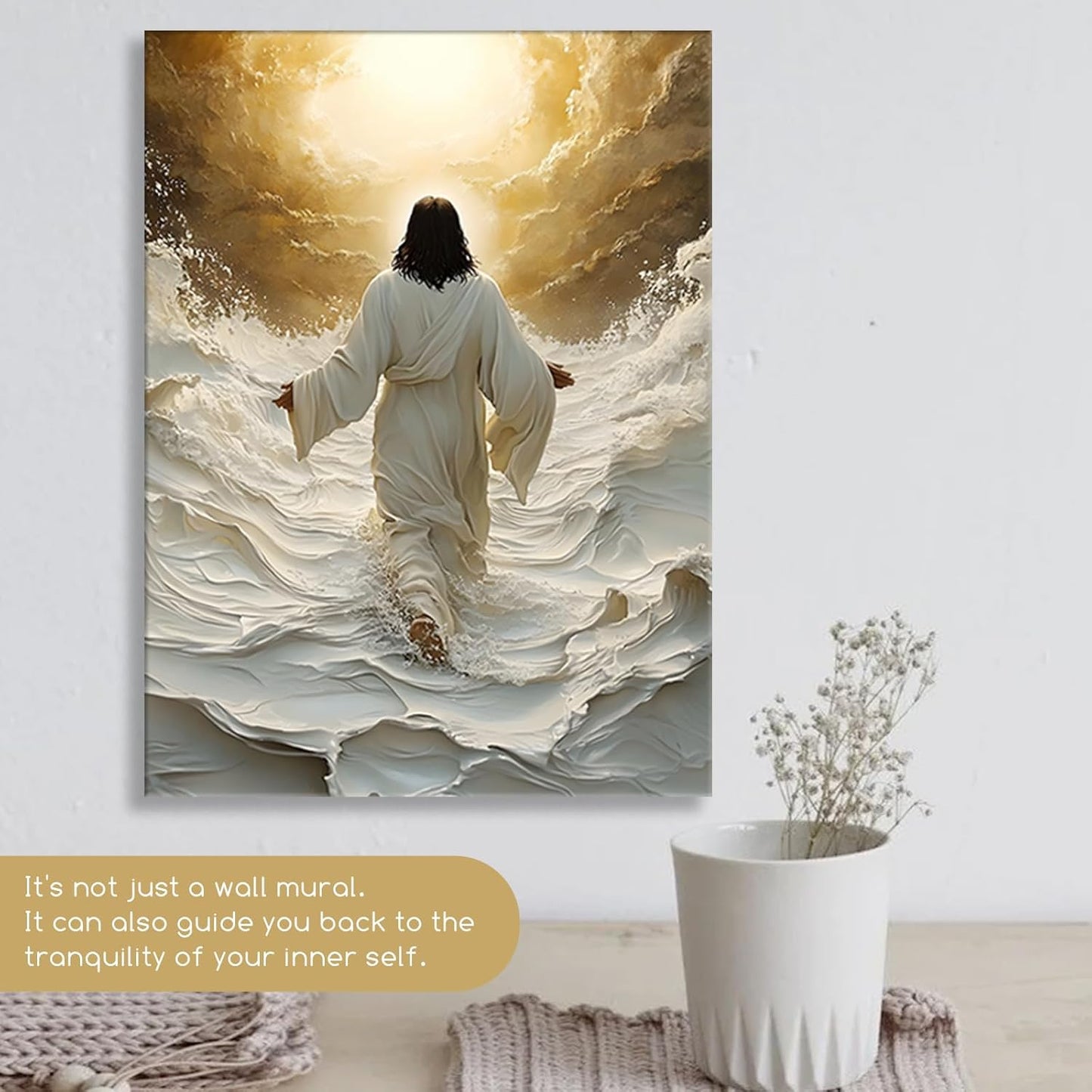 Jesus Walking on Water Wall Art 12x16in