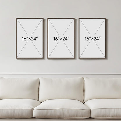 Neutral Abstract Wall Art 3PC 24x36in