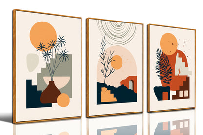 Boho Minimalist Wall Art 3PC 24x36in