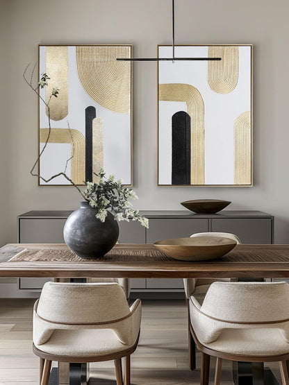 Boho Textured 3D Wall Art 3PC 24x36in