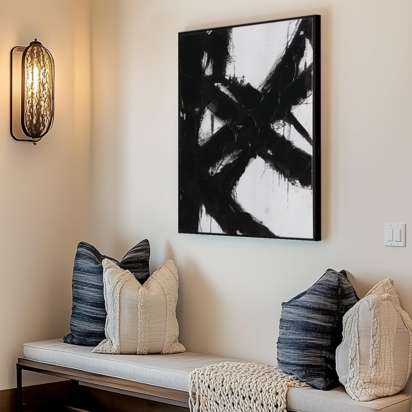 Boho Textured 3D Wall Art 3PC 24x36in